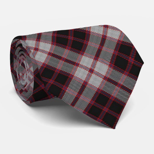 スコットランドの一族のMacPhersonのタータンチェックのタイ ネクタイ (ロール)