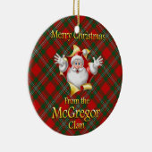 スコットランドの一族のMcGregorのクリスマスのオーナメント セラミックオーナメント (右)