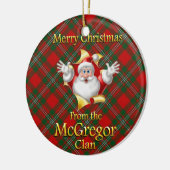 スコットランドの一族のMcGregorのクリスマスのオーナメント セラミックオーナメント (左)
