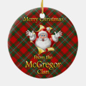 スコットランドの一族のMcGregorのクリスマスのオーナメント セラミックオーナメント (裏面)
