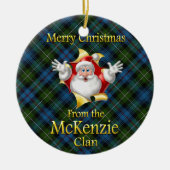 スコットランドの一族のMcKenzieのクリスマスのオーナメント セラミックオーナメント (正面)