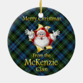 スコットランドの一族のMcKenzieのクリスマスのオーナメント セラミックオーナメント (裏面)