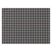 スコットランドの一族のMoffatの灰色の黒く赤いタータンチェック テーブルクロス (正面(横))