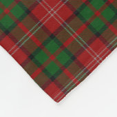 スコットランドの一族のNisbet Nesbittのクラシックのタータンチェック フリースブランケット (角)