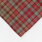 スコットランドの一族のOgilvie Ogilvyのクラシックのタータンチェック フリースブランケット (角)