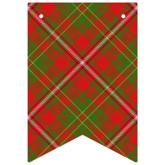 スコットランドの一族はタータンチェックを干し草にします バンティングフラッグ (第1の旗)