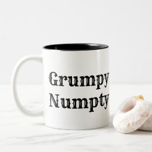 スコットランドの俗語、気難しいNumpty ツートーンマグカップ