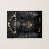 スコットランドの儀式32度の石大工のワシ ジグソーパズル (横)