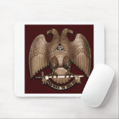 スコットランドの儀式32度の石大工の倍のワシの赤 マウスパッド (マウス)