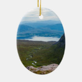 スコットランドの典型的な高原の風景 – スコットランド セラミックオーナメント (裏面)