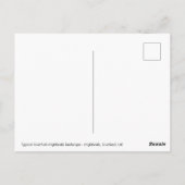スコットランドの典型的な高原の風景 – スコットランド ポストカード (裏面)