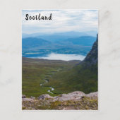 スコットランドの典型的な高原の風景 – スコットランド ポストカード (正面)