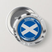 スコットランドの円形の紋章 缶バッジ (正面&裏面)