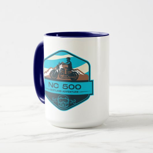 スコットランドの北海岸500オートバイのルート マグカップ (正面左)