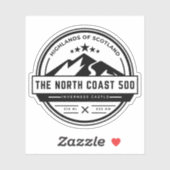 スコットランドの北海岸500風光明媚なルート高原 シール (シート)