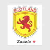 スコットランドの古代の赤い暴れライオンの紋章 シール (シート)