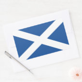 スコットランドの四角形のスコットランド国旗のシール 長方形シール (封筒)