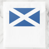 スコットランドの四角形のスコットランド国旗のシール 長方形シール (バッグ)