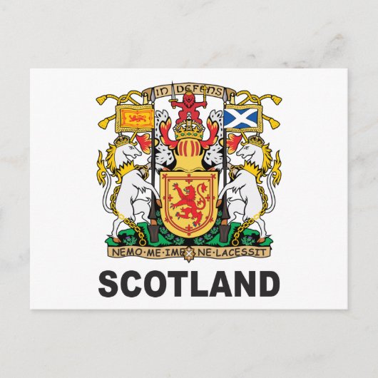 スコットランドの国章 ポストカード (正面)