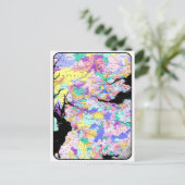 スコットランドの地図のスコットランドの一族の写真 ポストカード (スタンド正面)