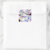 スコットランドの地図スコットランドのクランの写真 スクエアシール (バッグ)