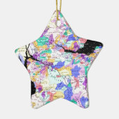 スコットランドの地図スコットランドのクランの写真 セラミックオーナメント (左)