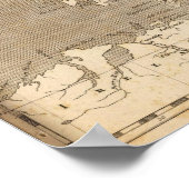 スコットランドの地図:アーロースミス ポスター (角)