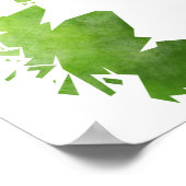 スコットランドの地図 ポスター (角)