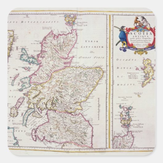 スコットランドの地図, c.1700 スクエアシール (正面)