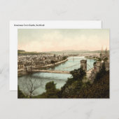 スコットランドの城からのインヴァネス ポストカード (正面/裏面)