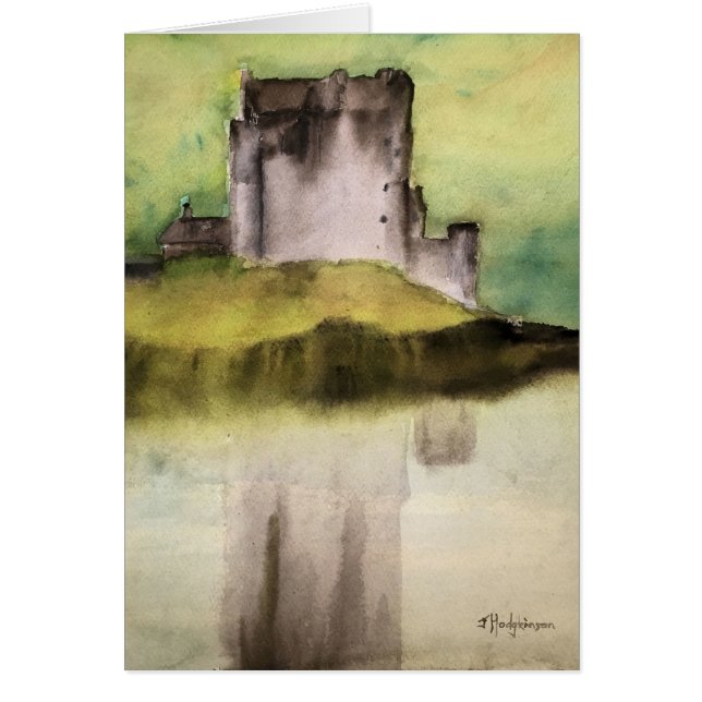 スコットランドの城カード (正面)