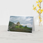 スコットランドの城 カード (黄色い花)