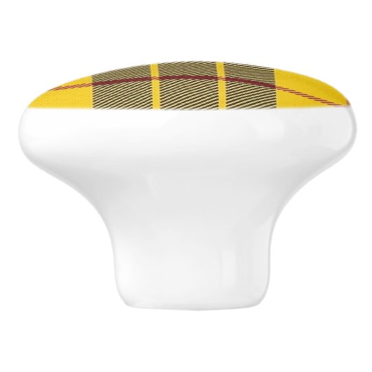 スコットランドの壮大さの一族のMacLeodのタータンチェック格子縞 セラミックノブ (側面)