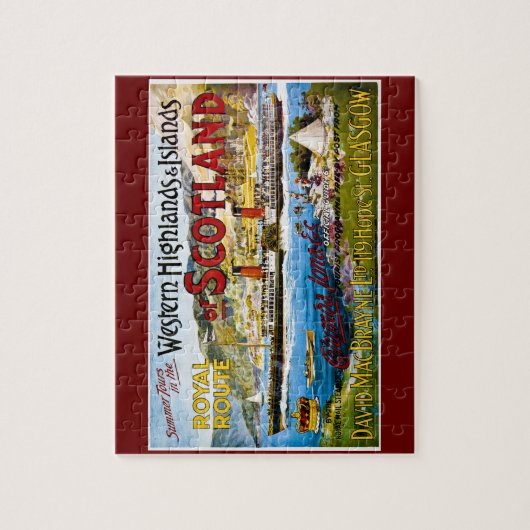 スコットランドの夏の王室のなルートはヴィンテージを旅行します ジグソーパズル (縦)