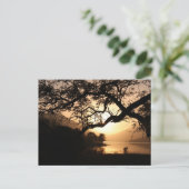 スコットランドの夕日が見える ポストカード (スタンド正面)