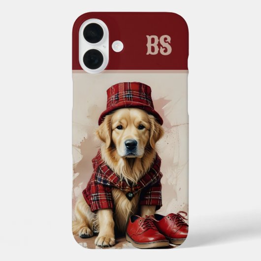スコットランドの大家犬のキルトと帽子 Case-Mate iPhoneケース (裏面)