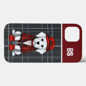 スコットランドの大家犬のキルトと帽子 Case-Mate iPhoneケース (裏面 (横))