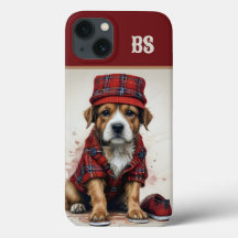 スコットランドの大家犬のキルトと帽子