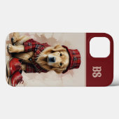 スコットランドの大家犬のキルトと帽子 Case-Mate iPhoneケース (裏面 (横))