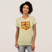 スコットランドの女性の暗いワイシャツ Tシャツ (正面フル)