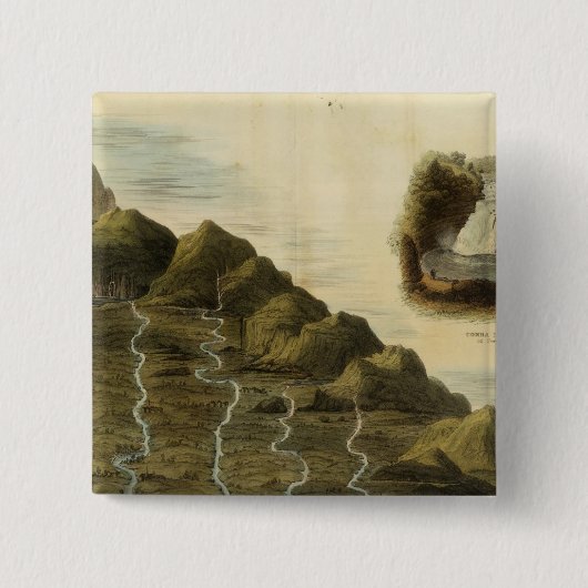 スコットランドの川の長さ 缶バッジ (正面)