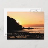 スコットランドの幸せな定年の夕日 ポストカード (正面/裏面)