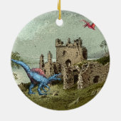 スコットランドの恐竜1895 セラミックオーナメント (裏面)
