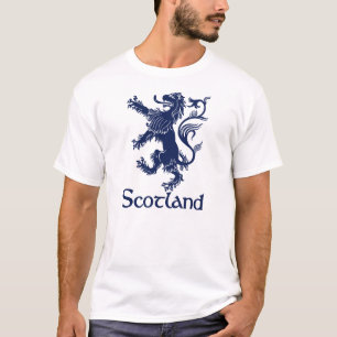 スコットランドの手がつけられないライオンの濃紺 Tシャツ