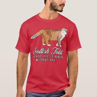スコットランドの折り畳みママ人生は一つのギフトなしでつまらない Tシャツ