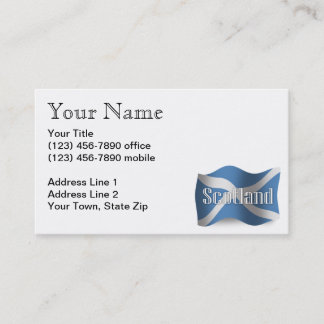 スコットランドの振る旗 名刺