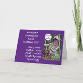 スコットランドの教会墓地の墓石ブランクカード カード (裏面)