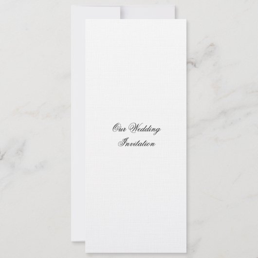 スコットランドの新郎新婦の結婚式招待状-細くして下さい 招待状 (裏面)