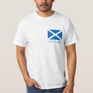 スコットランドの旗およびライオンの手がつけられないTシャツ Tシャツ