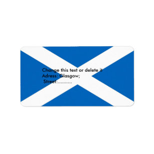 スコットランドの旗が付いているカスタムなラベル ラベル